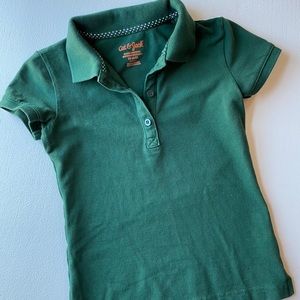 NWOT Forest Green Girls School Uniform Polo XS